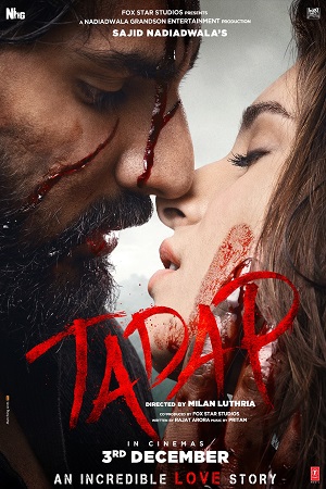 Tadap (2021) Hindi Full Movie 480p [430MB] | 720p [1.1GB] | 1080p [2GB] | 2160p [17GB]